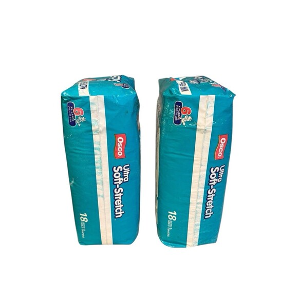 2 VTG 90s Osco Cloth Diapers XXL 6 Jim Henson Muppet Babies Dead Stock RARE - Picture 3 of 7